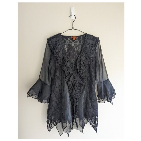 Scully Honey Creek crochet lace top - Picture 4 of 12